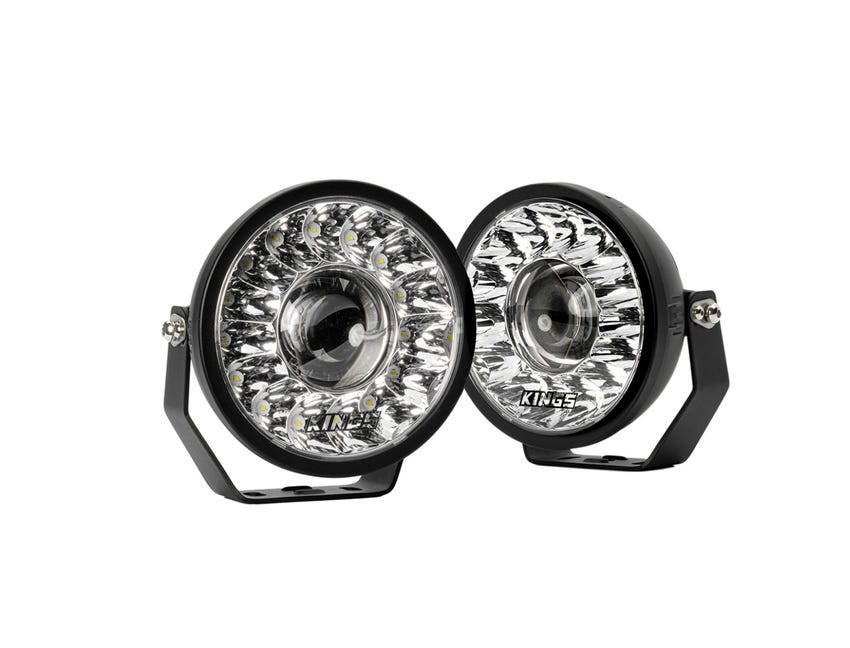 Kings 7” Illuminator Max LED Driving Lights (Pair) | Central LED module | Fitted with OSRAM LEDs | 10,096 Lumens | 1 Lux @ 1,129m